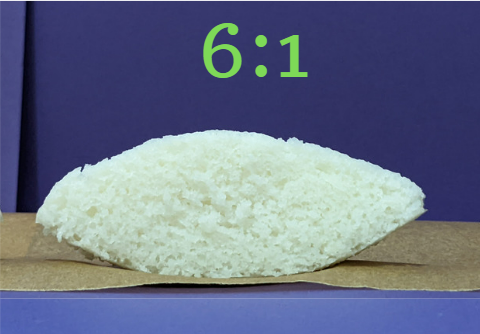 6 is to 1 ratio idli